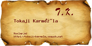 Tokaji Karméla névjegykártya